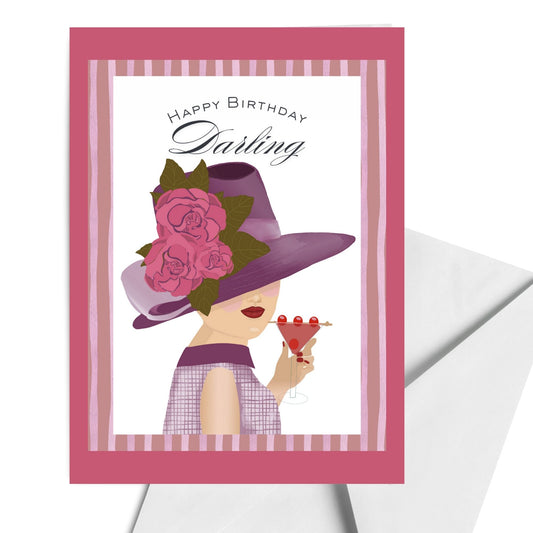 Girly Birthday Card Female Greeting Card