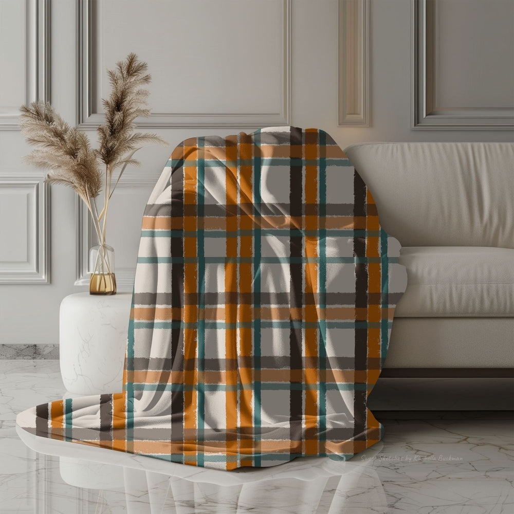 Plaid Blanket Velveteen Blanket Lodge Decor