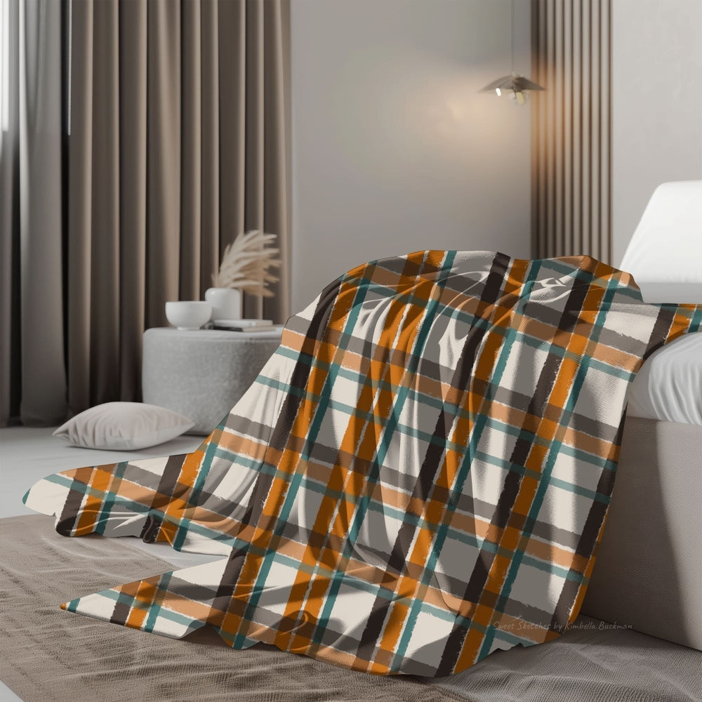 Plaid Blanket Velveteen Blanket Lodge Decor