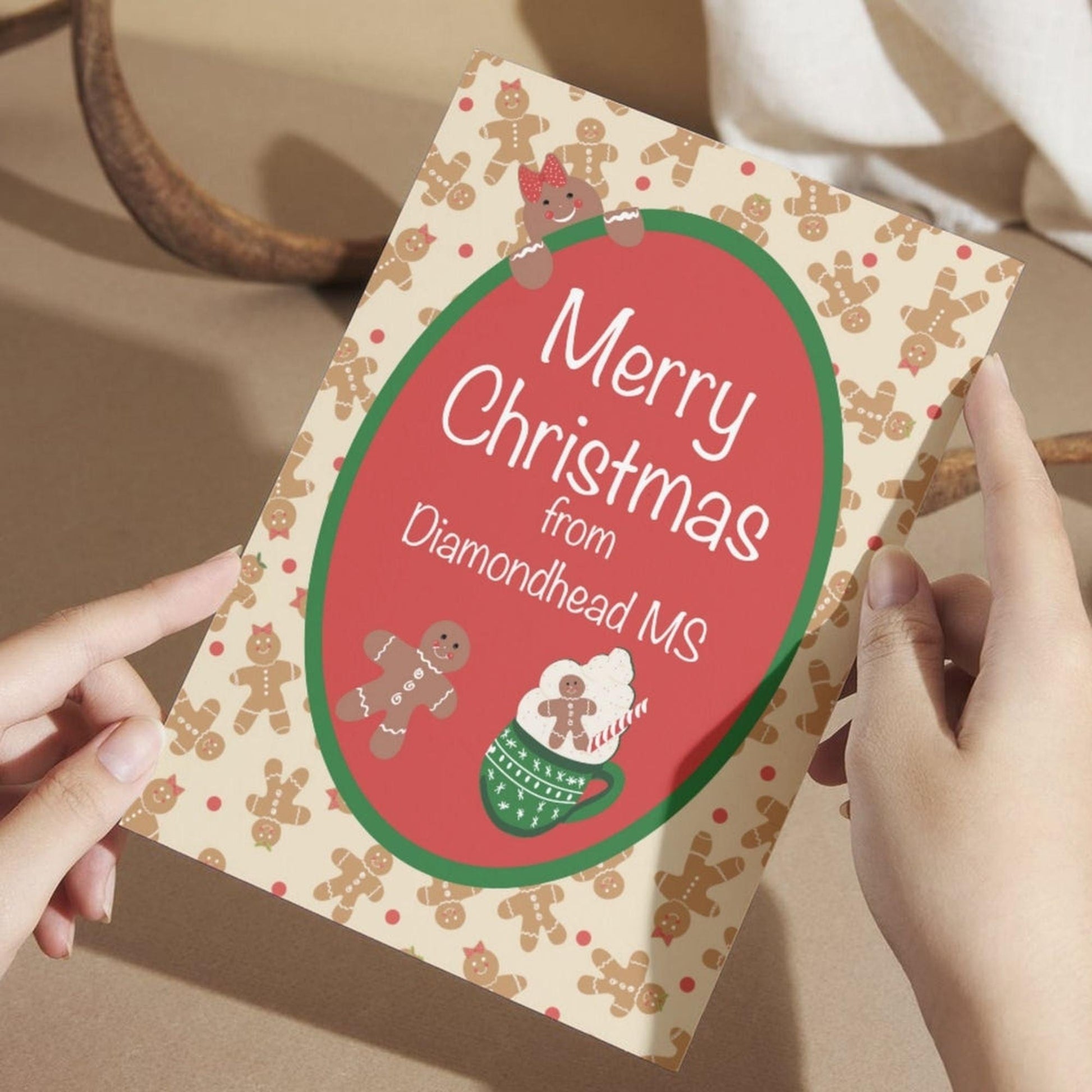 Personalized Christmas Card – Gingerbread People