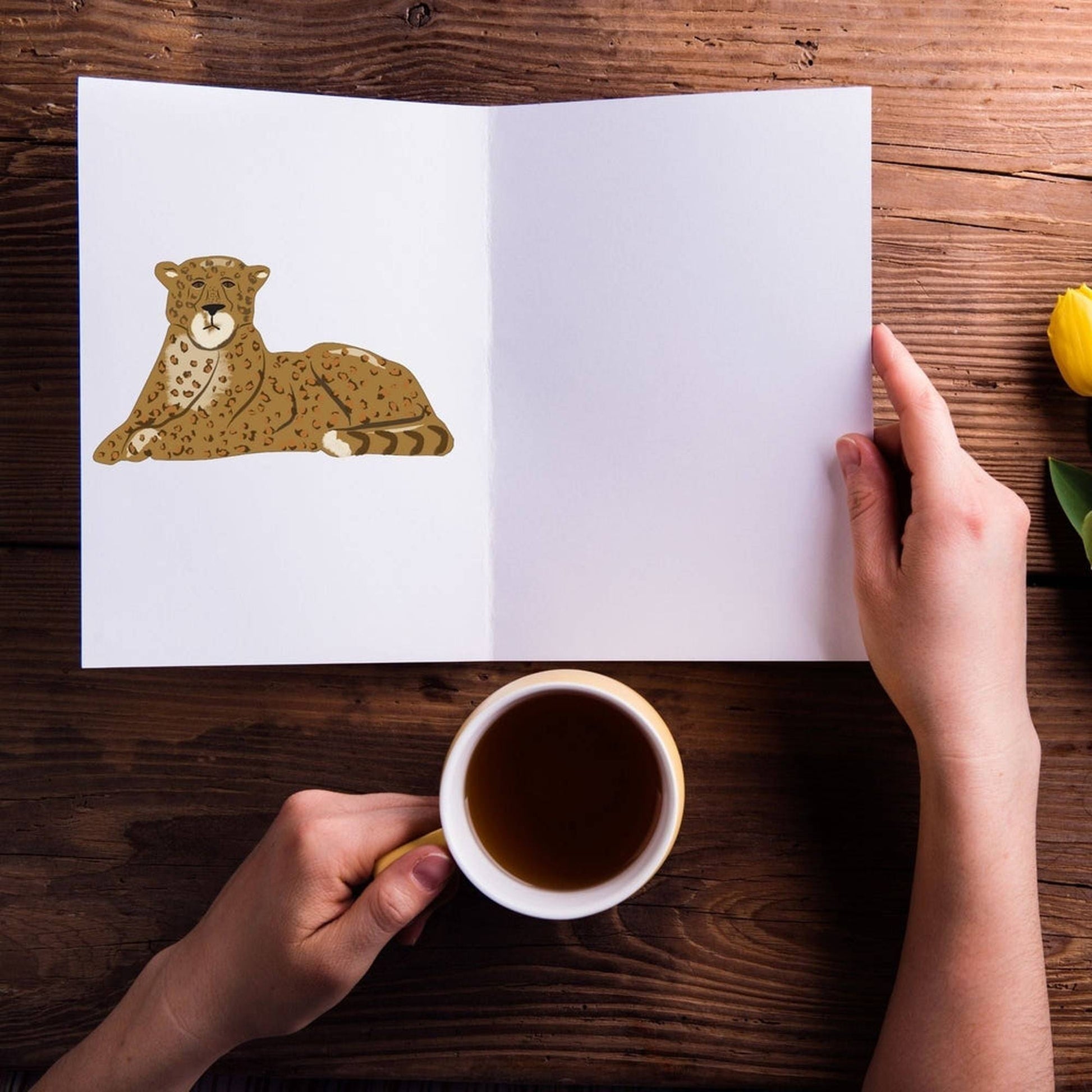 Wild Over You Leopard Greeting Card – Jungle Love
