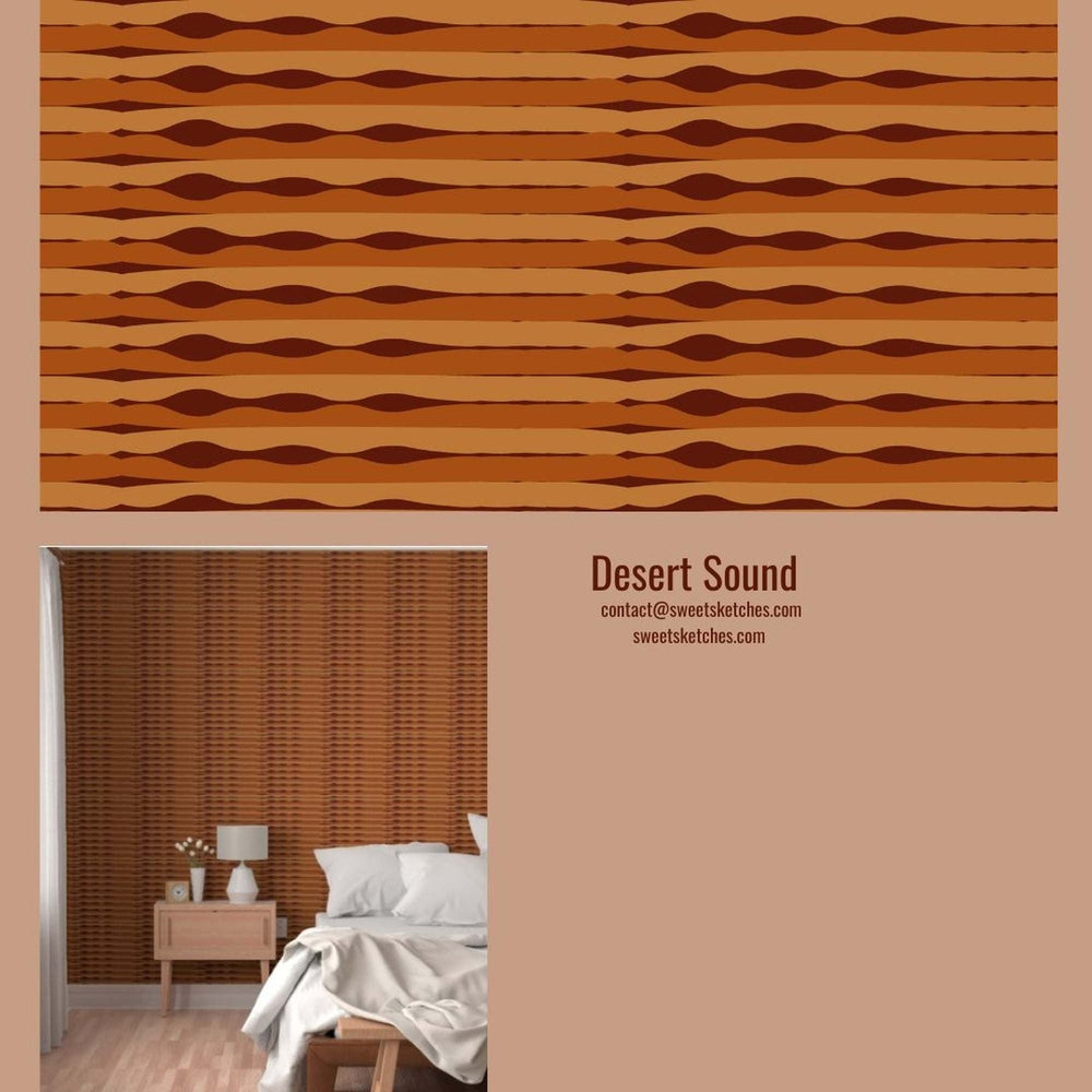 Mini collection Desert Edge featuring three designs of modern patterns with southwest colors of copper, brown, turquoise, terra cotta.  Fun modern desert surface pattern designs by Kimbella Buckman
