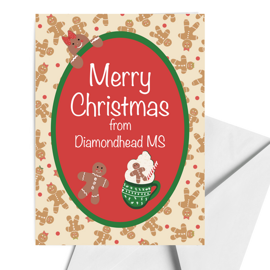 Personalized Christmas Card – Gingerbread People