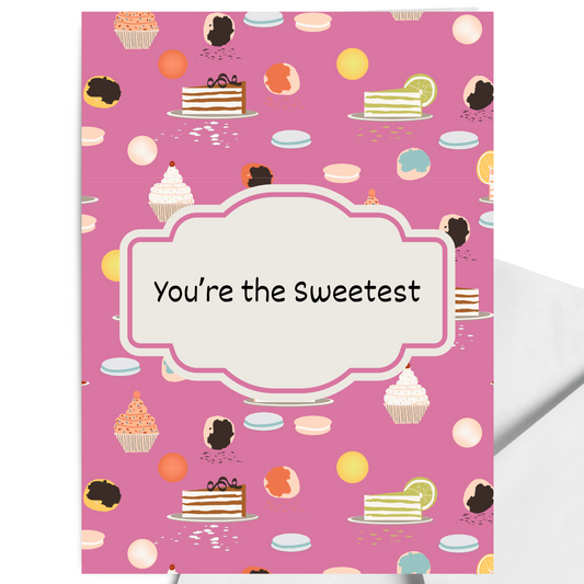 You're the Sweetest Thank You Card Blank Greeting Card